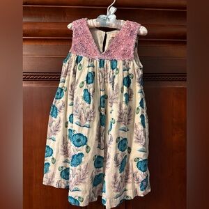 Pink Chicken Kids Dress with Pink Sequin Accent